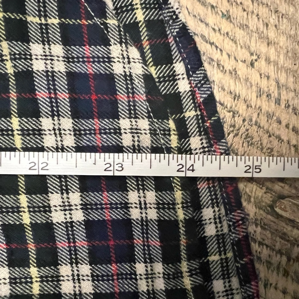 Alpine Design Women's Medium Midweight Flannel Shirt Navy Cream Plaid NWT - Picture 8 of 10